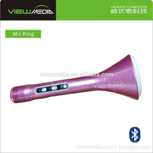 Mic King 2016 fashion Karaoke Microphone with Bluetooth Speaker